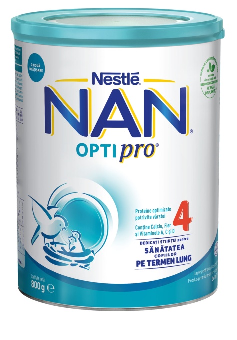 NAN OPTIPRO 4, 800g – Lapte praf copii +2 ani | Nestle