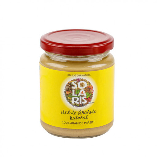 SOLARIS Unt de arahide natural x 250g