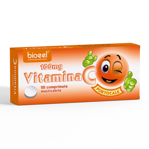 Vitamina C 100mg x 20cp orange (Bio Eel)