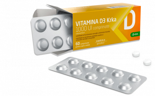 Vitamina D3 1000UI X 60CP KRKA