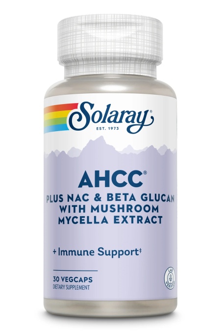 AHCC plus NAC & Beta Glucan , Solaray, 30 capsule, Secom
