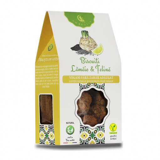 AMBROZIA Biscuiti Lamaie & Telina x150g