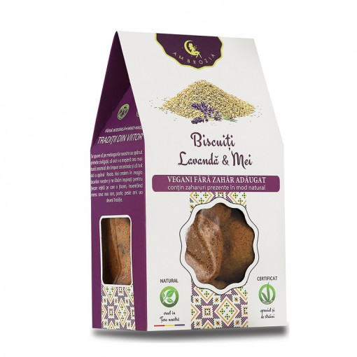 AMBROZIA Biscuiti Lavanda & Mei x 150g