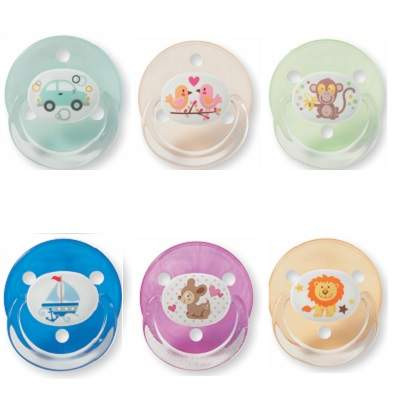 BABY NOVA Suzeta Uni 0-18 luni fete silicon rotunda x2buc 26210
