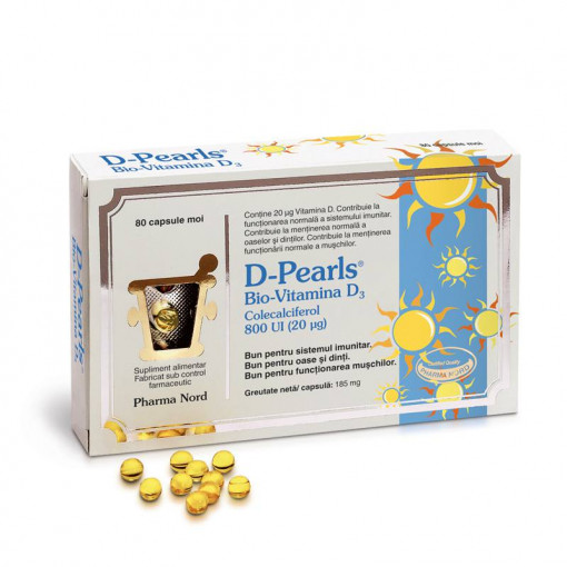 Bio-D Pearls Vitamina D3 x80cps moi PN