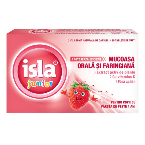 Isla junior capsuni, 20 tablete de supt, Engelhard Arzneimittel