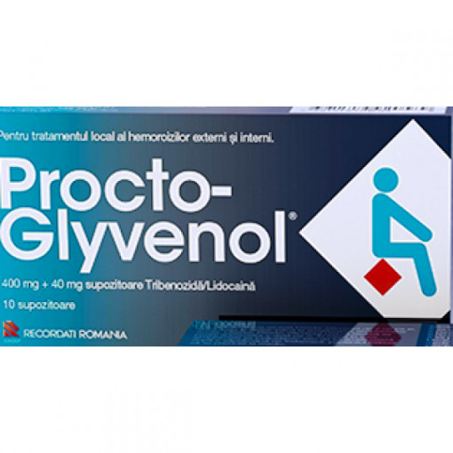 Procto-Glyvenol 10 supozitoare, Recordati