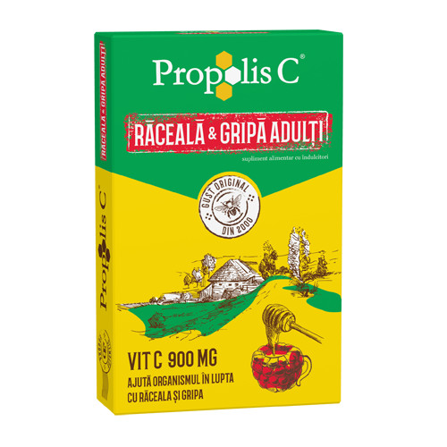 Propolis C Raceala si Gripa Adulti, 8 plicuri, Fiterman Pharma