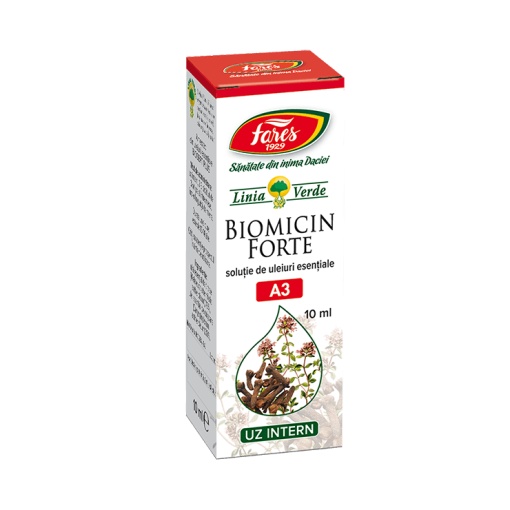 Ulei Biomicin Forte, A3, 10 ml, Fares - Img 1