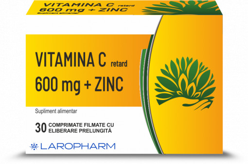 Vitamina C retard + Zn x 30cp(Laropharm)
