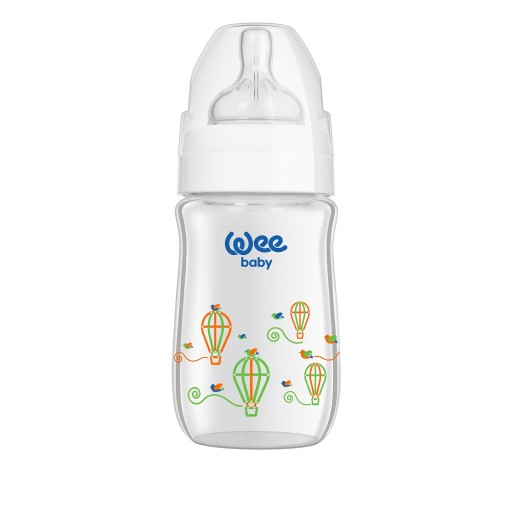 Biberon 180 ml gura larga termorezistent - cod 140, Wee Baby