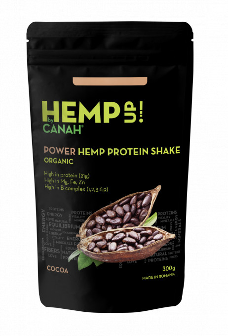 CANAH ECO Power Shake proteic de canepa cu cacao x 300g