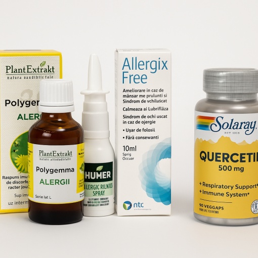 Kit complet alergii respiratorii si ochi – solutie naturala pentru polen, praf si iritatii oculare