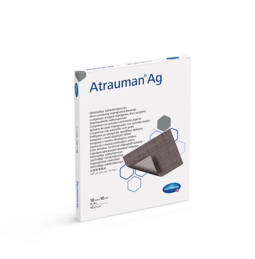Pansament cu Argint Atrauman Ag 10 x 10 cm, 10 bucati – Hartmann