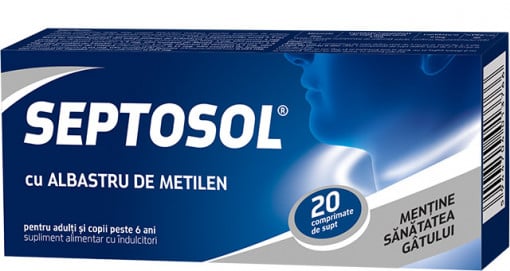 Septosol – Albastru de metilen, 20 comprimate, Biofarm