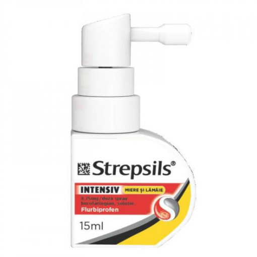 Strepsils Intensiv spray miere si lamaie, 15 ml, Reckitt
