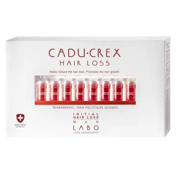 Tratament pentru cadere par pentru barbati stadiu initial, 40 fiole, Cadu-Crex, Labo