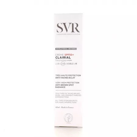 Crema impotriva petelor brune Clairial SPF 50+, 40 ml, Svr