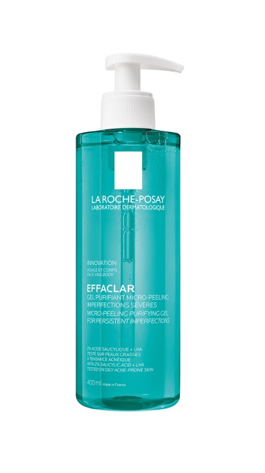 Effaclar Gel Curatare Micro-Exfoliant 400ml – Fata si corp cu acnee severa | La Roche-Posay