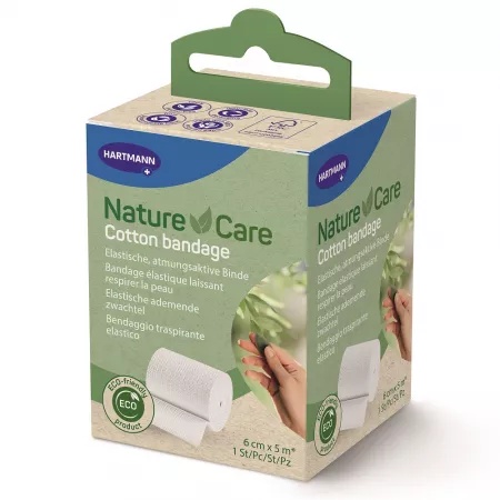 Fasa elastica Nature Care 6 cm x 5 m, 1 buc – Hartmann