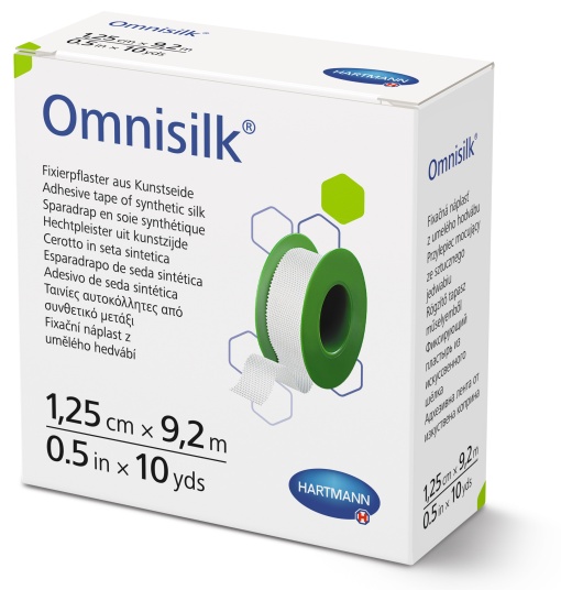 Plasture Omnisilk 1.25 cm x 9.2 m – Matase sintetica, Hartmann