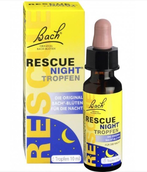 Rescue night picaturi Original Bach, 10 ml, Rescue Remedy
