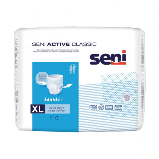 Scutece chiloti Active Classic XL, 10 bucati, Seni