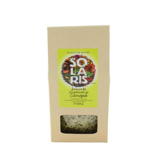 SOLARIS Seminte decorticate canepa 100g