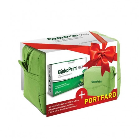 W-Ginkoprim Max 120mg x 60cp cu Portfard Cadou, Walmark