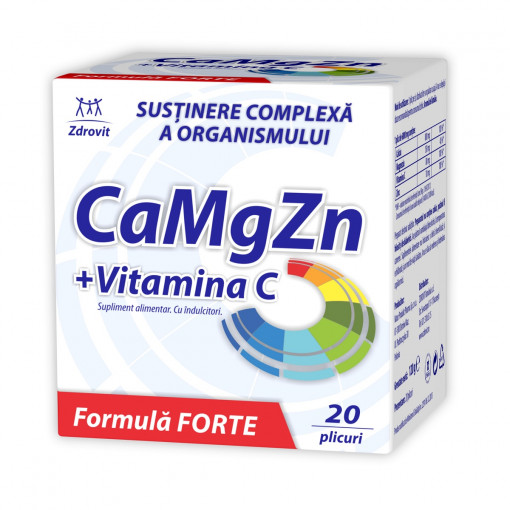 Zdrovit Ca,Mg,Zn,Vit C forte x 20pl