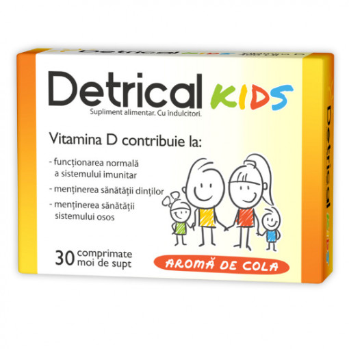 Zdrovit Detrical kids D3 400IU aroma cola x 30cp.moi