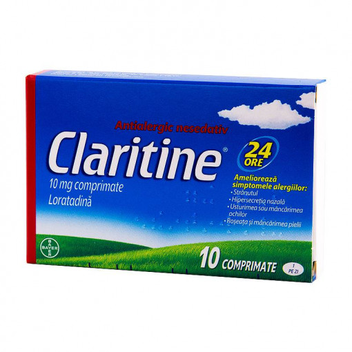 Claritine 10mg, 10 comprimate, Bayer