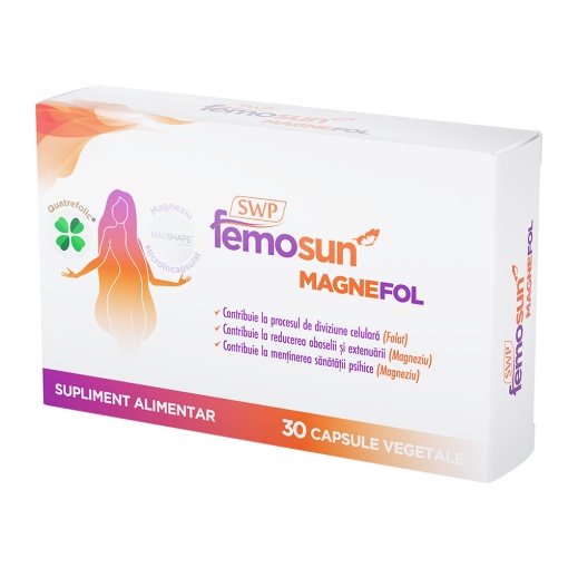 Femosun Magnefol, 30 capsule vegetale, Sun Wave Pharma