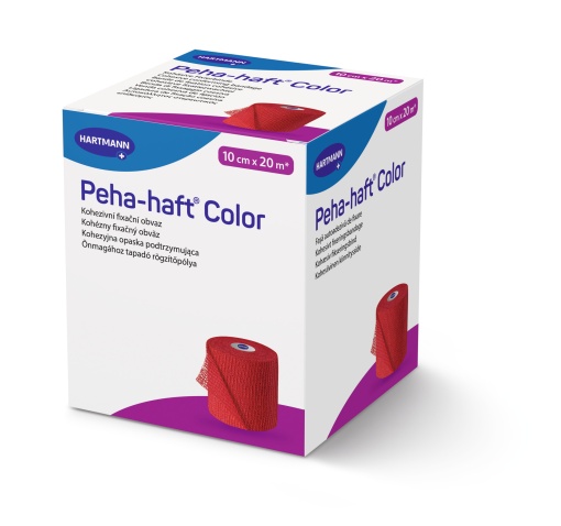 HARTMANN Peha-Haft Color Rosu 10 cm x 20 m – Fasa elastica autoadeziva
