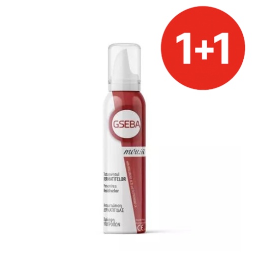 Gseba Spuma – Tratament dermatite si protectie piele Promo 2x100 ml, Meditrina