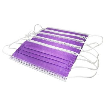 Masca faciala de uz medical TIP IIR lila x 50buc