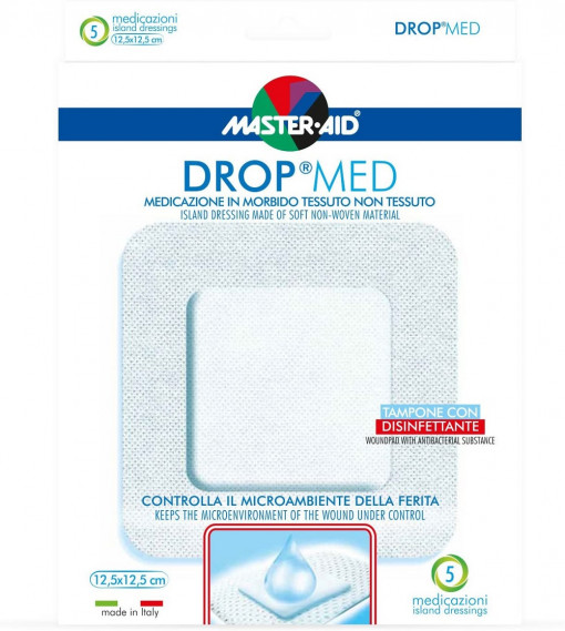 MASTER-AID Drop Med pansament postoperator 12.5x12.5cm x5buc