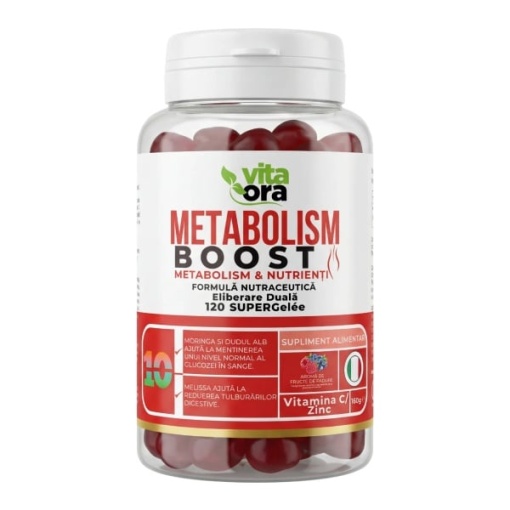 Metabolism Boost Vita Ora, suport pentru metabolism și energie, 120 jeleuri