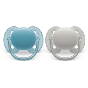 Avent Suzete Ultra Soft SCF091/17 pentru 6-18 luni Bleu/Gri, 2 bucati - Img 3