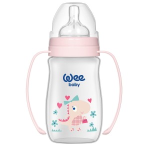Biberon 250ml gura larga si maner - cod 138, Wee Baby - Img 4
