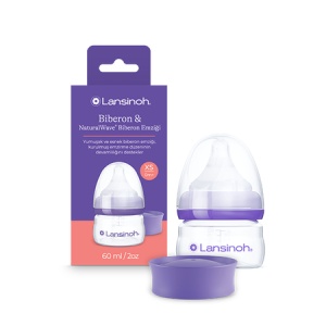 Biberon cu Tetină NaturalWave, 0 luni+, XS, 60 ml, Lansinoh