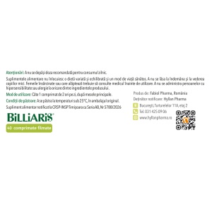 Billiaris, 40 comprimate, Hyllan - Img 3
