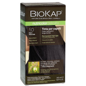 BIOKAP Nutricolor Delicato Vopsea de par nr.1.0 natural black