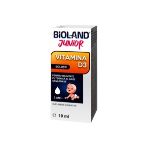 Bioland Junior vitamina D3 soluție, 10 ml, Biofarm