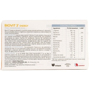 Biovit 3 Energy, 10 x 10 ml – Uriach - Img 2