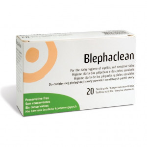 Blephaclean – șervețele sterile pentru igiena pleoapelor, 20 bucăți (Thea) - Img 2