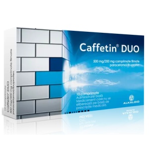 Caffetin Duo 500 mg/200 mg, 10 comprimate filmate