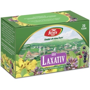 Ceai Laxativ D50, 20 plicuri – Fares - Img 1