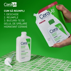 CeraVe Gel de Spalare Hidratant Refill 473ml – Curatare si Hidratare pentru Piele Normala sau Uscata - Img 14
