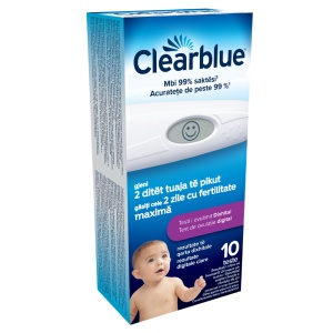 Clearblue Test de Ovulație Digital, 1 dispozitiv și 10 benzi de testare - Img 3